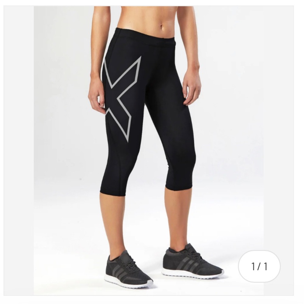 2XU Black and Purple Compression Tights